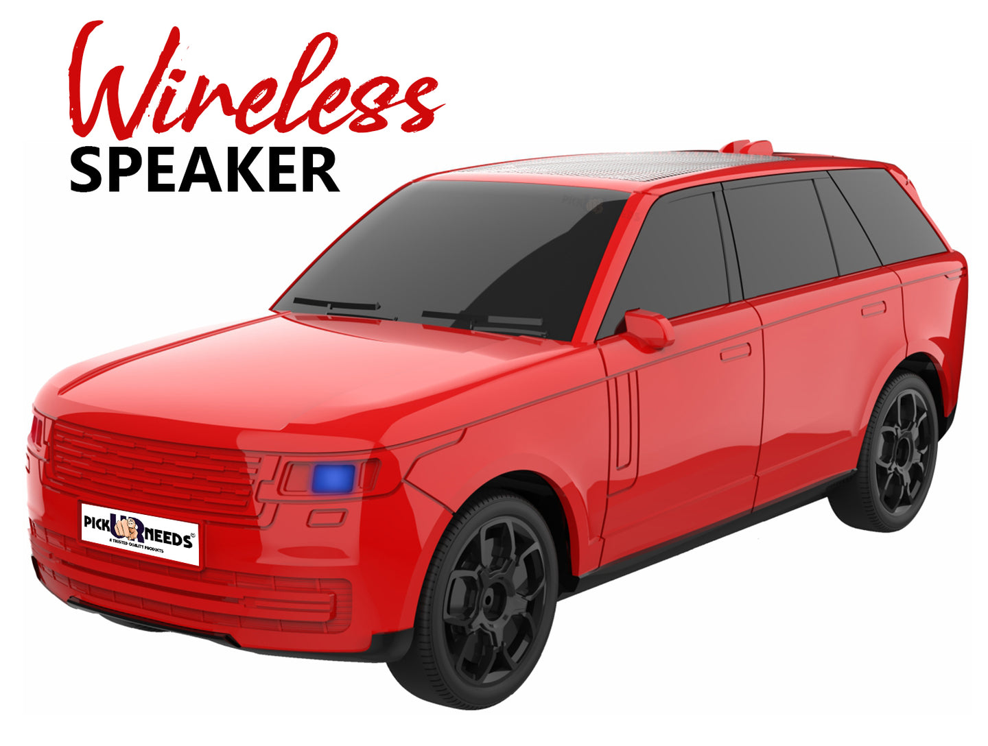 Pick Ur Needs Car Design Wireless Speaker USB / TF Card / FM Support RGB Light 1200mAh Battery 10 W Bluetooth Speaker